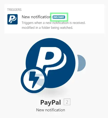 Trigger Paypal -Module Make