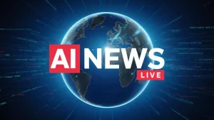 Actualités sur l'IA : AI News en direct avec globe terrestre en fond
